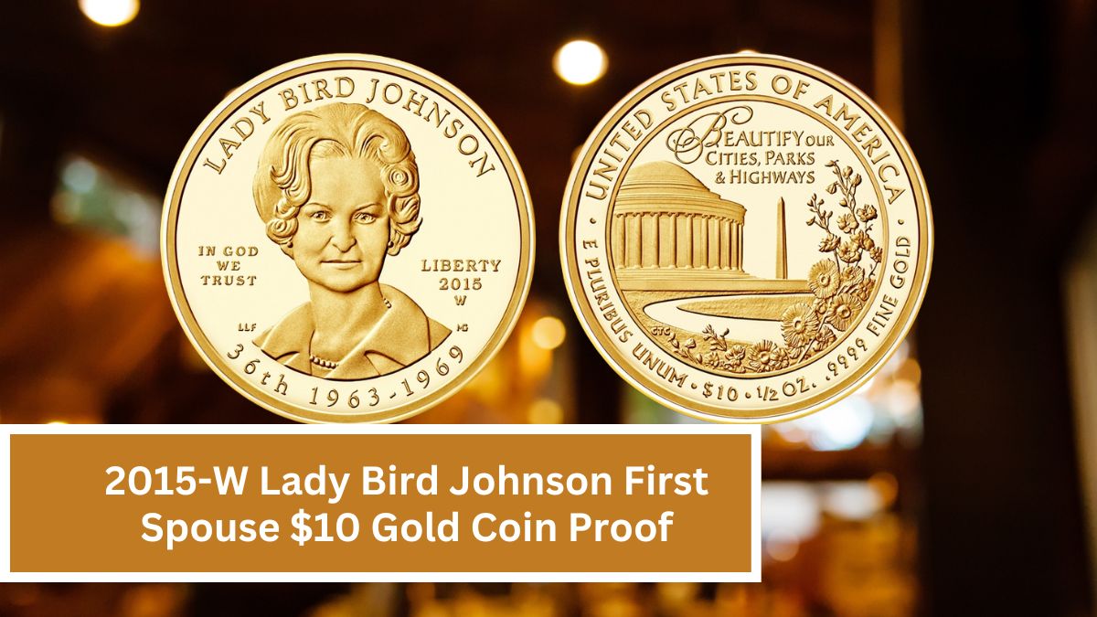 2015-W Lady Bird Johnson First Spouse $10 Gold Coin Proof