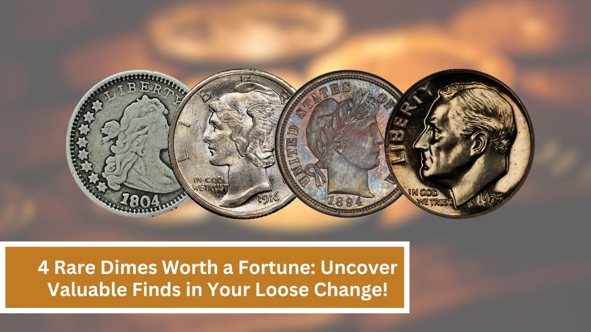 4 Rare Dimes Worth a Fortune: Uncover Valuable Finds in Your Loose Change!