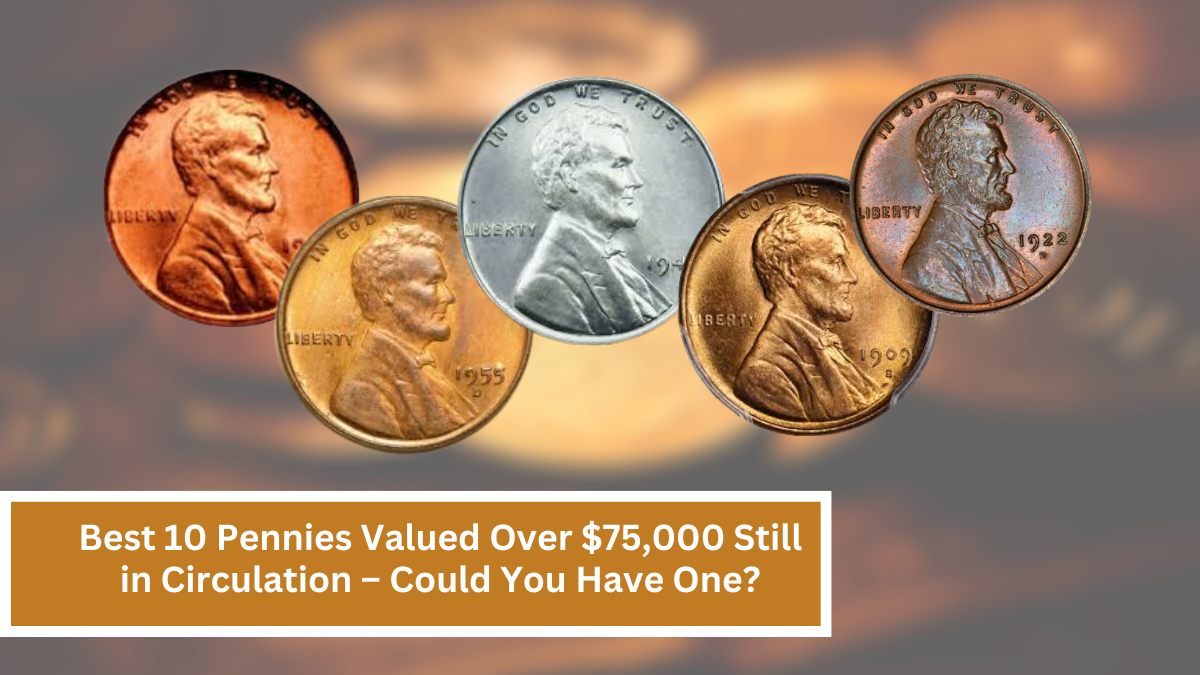 Best 10 Pennies Valued Over $75,000 Still in Circulation – Could You Have One?