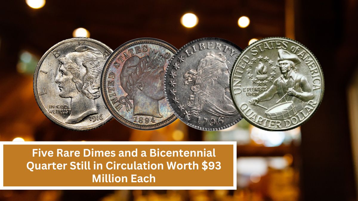 Five Rare Dimes and a Bicentennial Quarter Still in Circulation Worth $93 Million Each