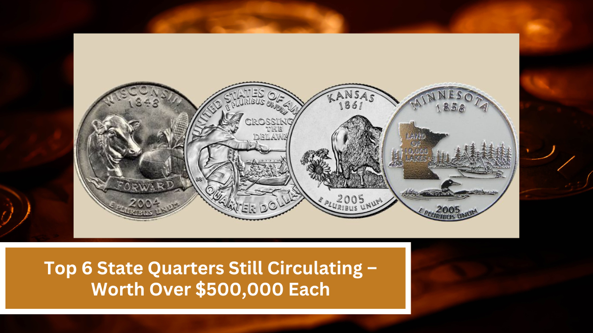 Top 6 State Quarters Still Circulating – Worth Over $500,000 Each